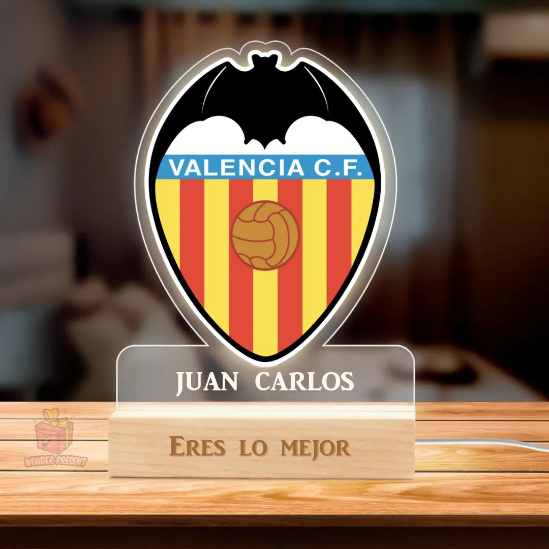 Lampara Valencia Personalizada en madera