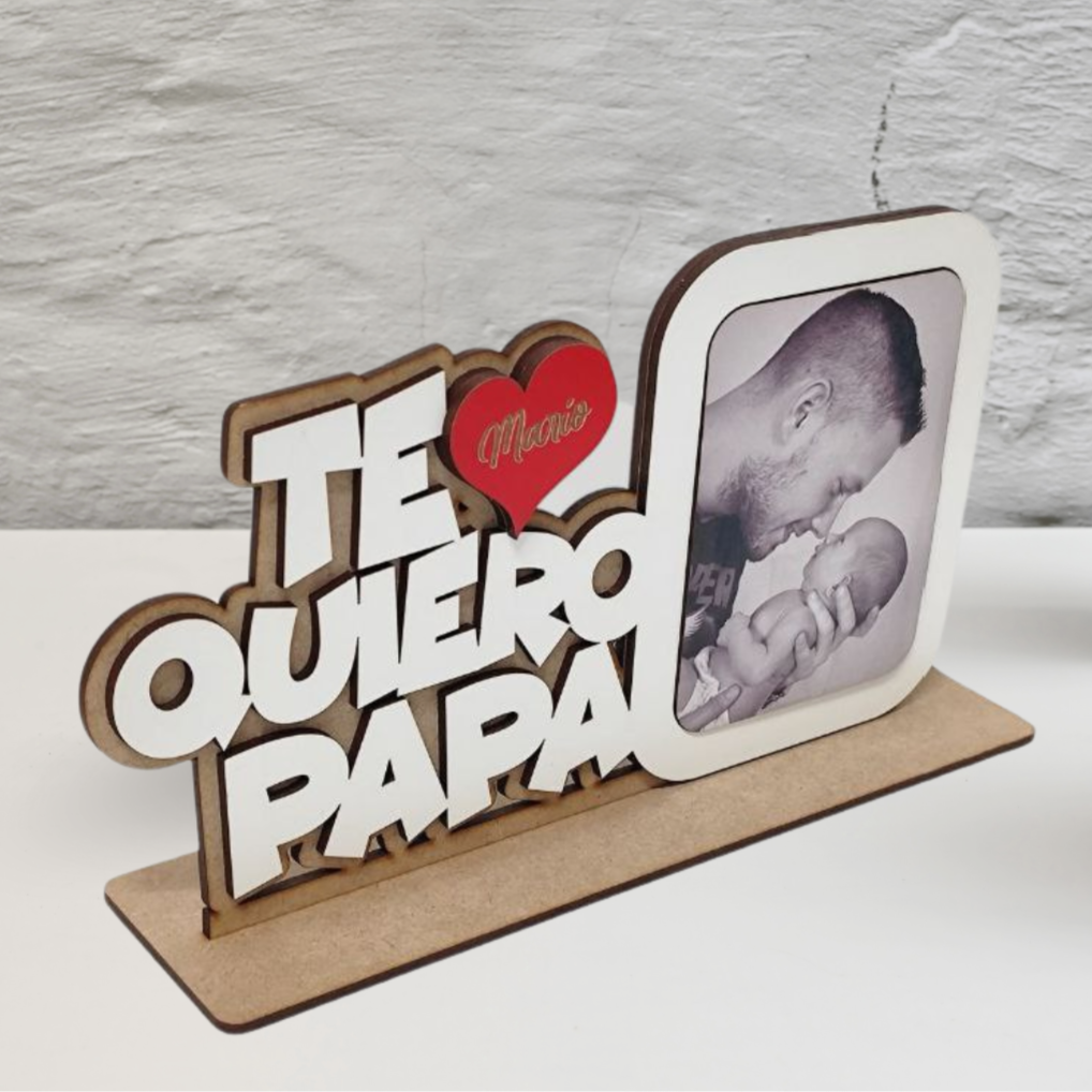 Marco de fotos "TE QUIERO PAPÁ" 2.0