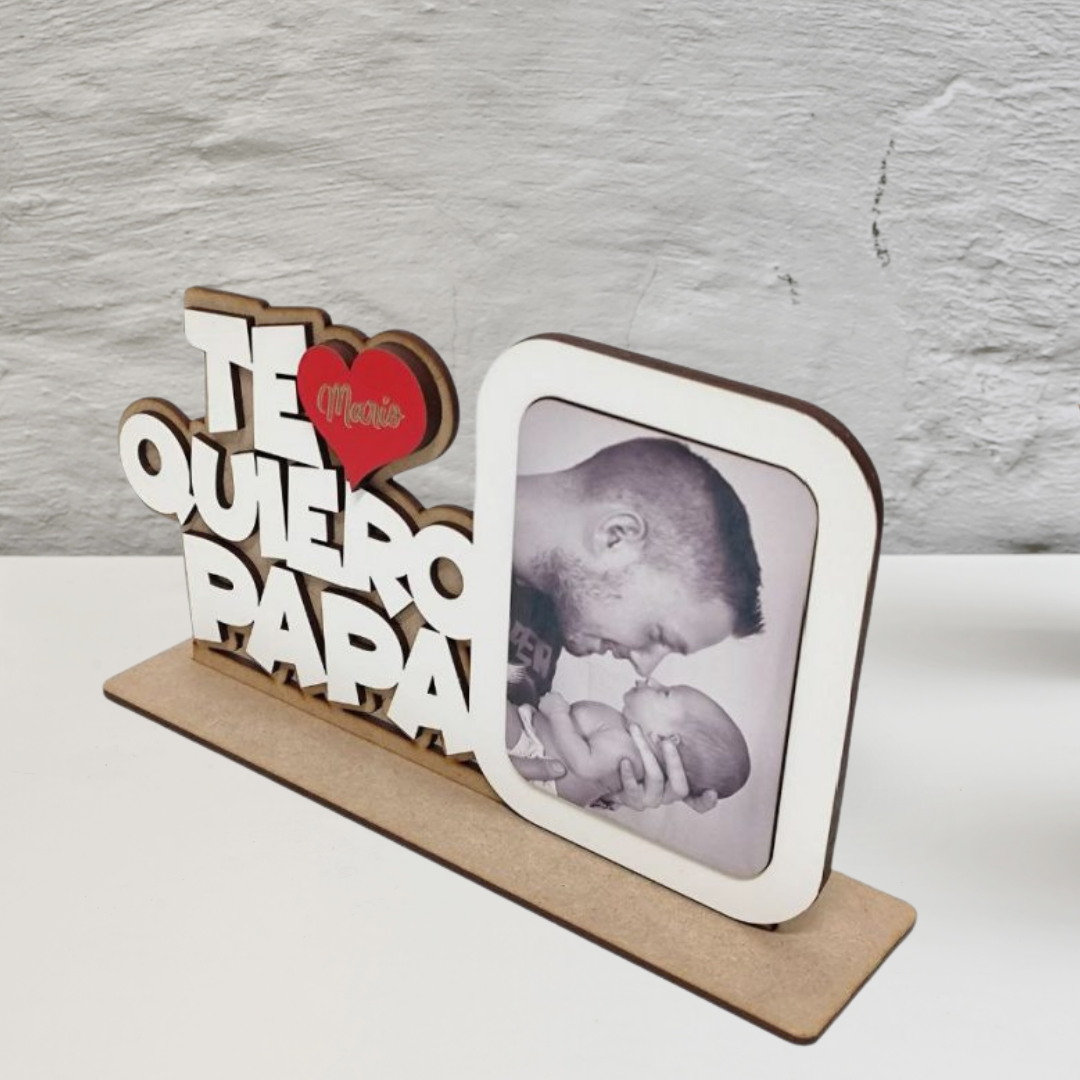 Marco de fotos "TE QUIERO PAPÁ" 2.0