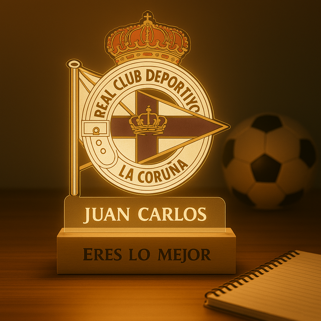 Lampara Deportivo Personalizada en madera