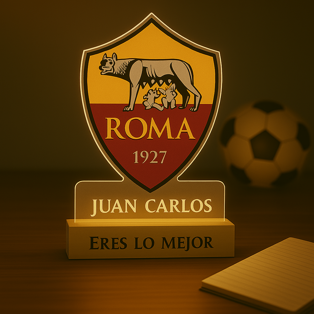 Lampara Roma Personalizada en madera