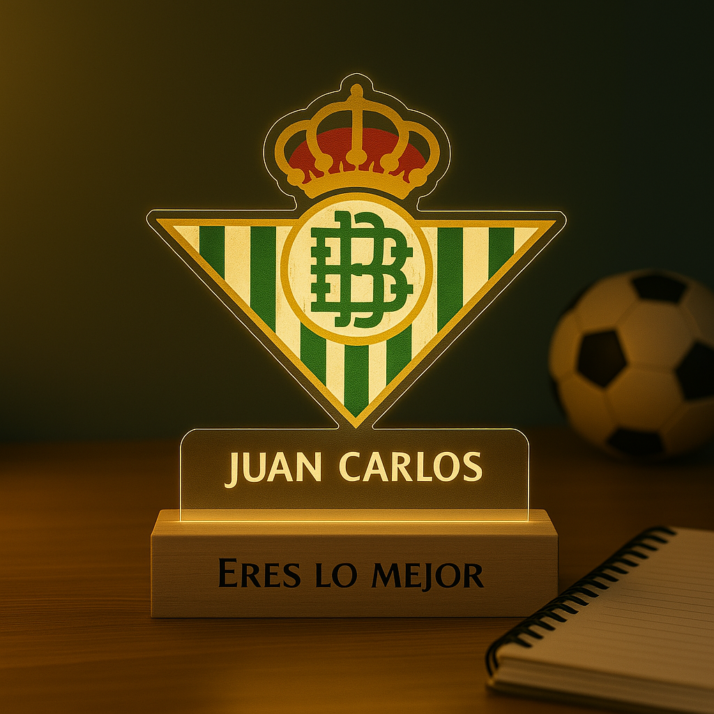 Lampara Betis Personalizada en madera