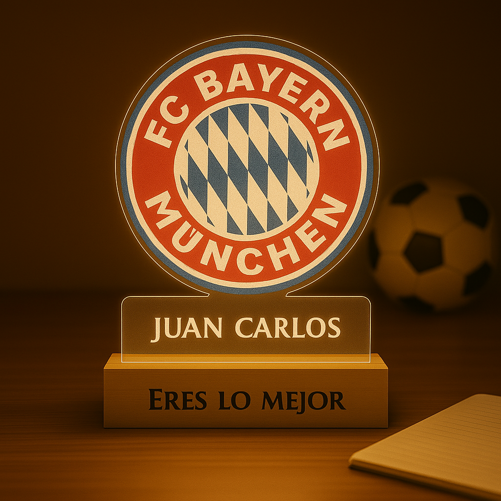 Lampara Bayern Personalizada en madera