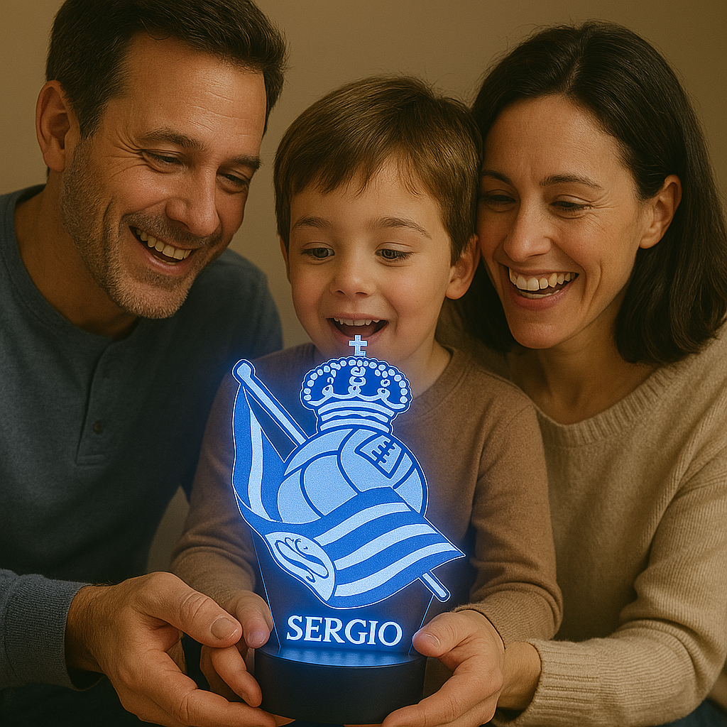 Lámpara la Real Sociedad personalizada