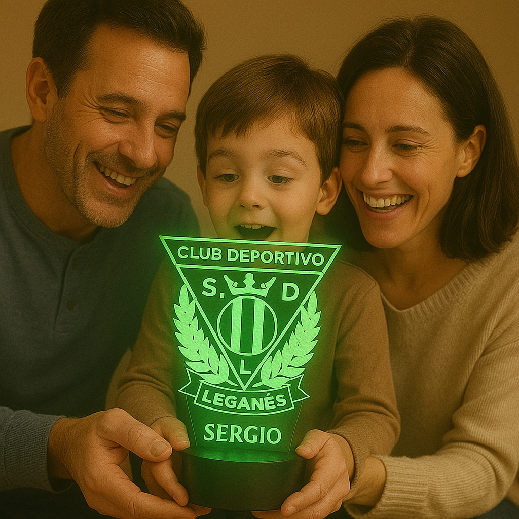 Lámpara del Leganes personalizada