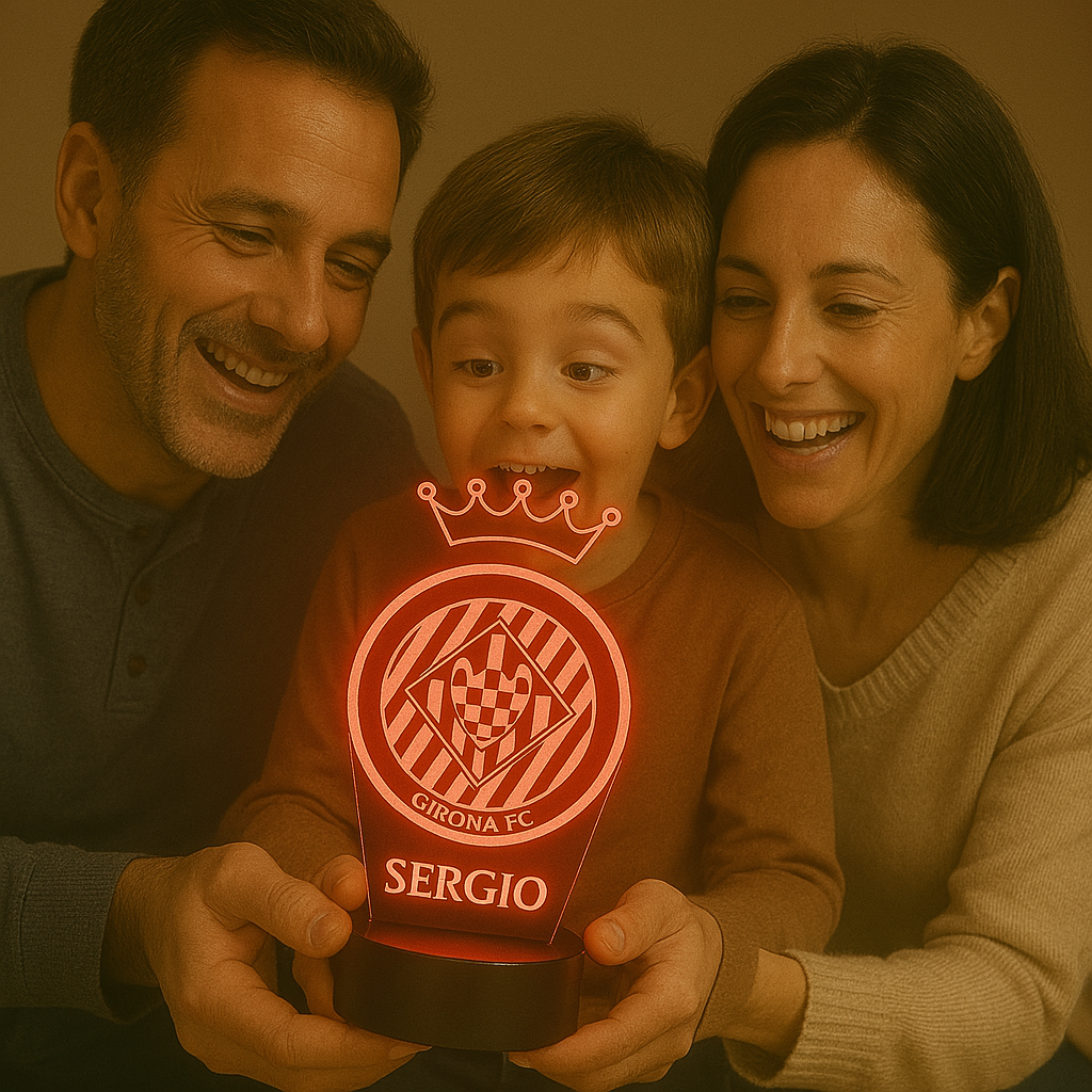 Lámpara del Girona personalizada