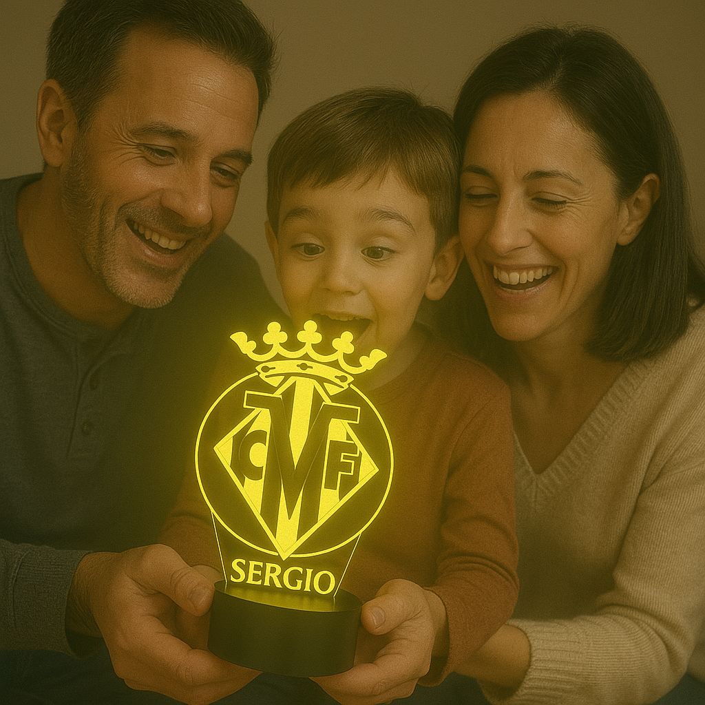 Lámpara del Villareal personalizada