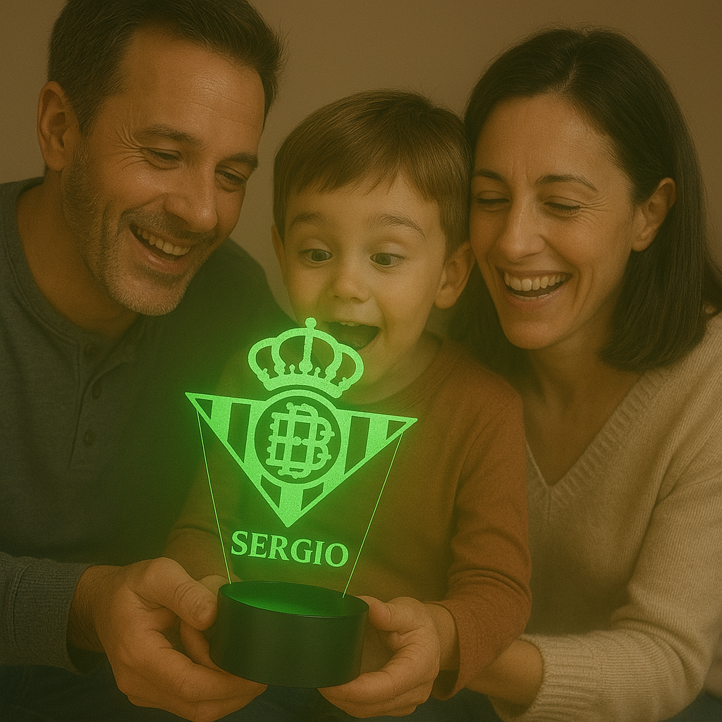 Lámpara del Betis personalizada
