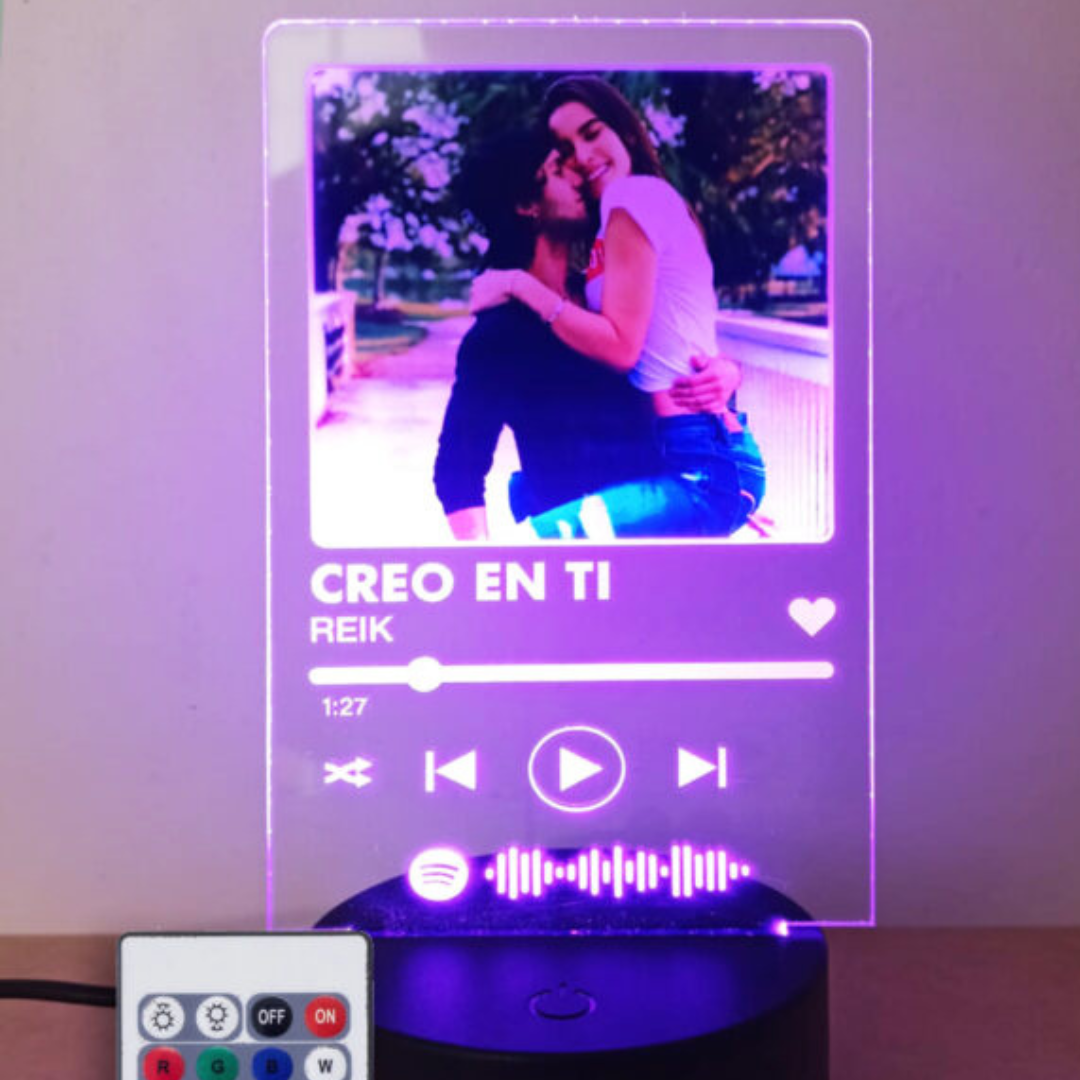 Lâmpada Personalizada Spotify -Spotilight