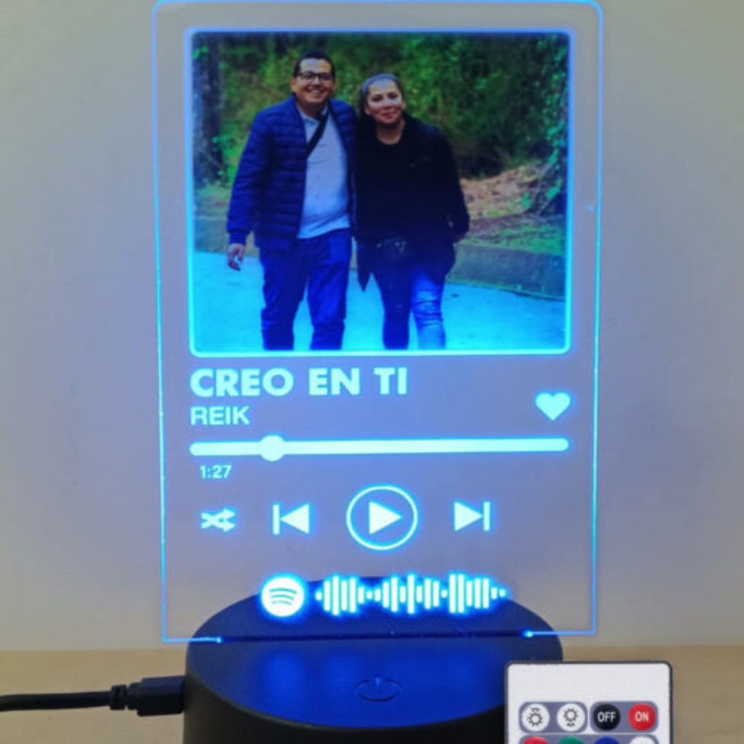 Lâmpada Personalizada Spotify -Spotilight