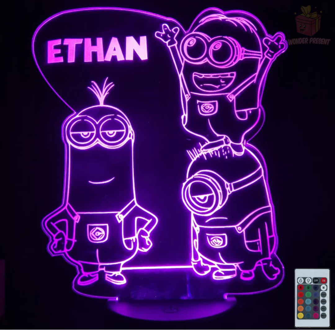 Lâmpada 3D personalizada da Disney
