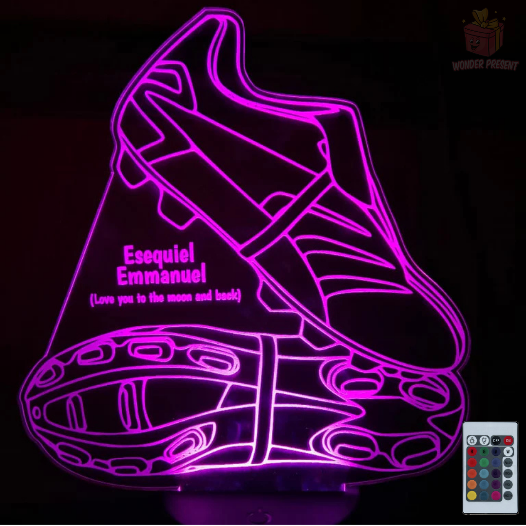 Lámpara 3D de Botas Personalizada