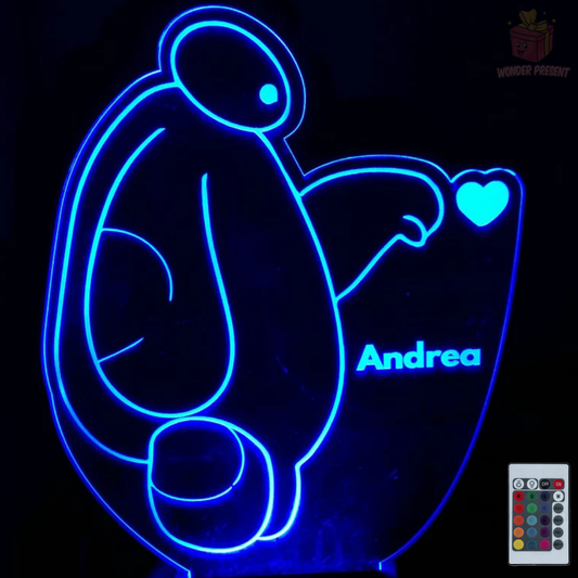 Lâmpada 3D personalizada da Disney