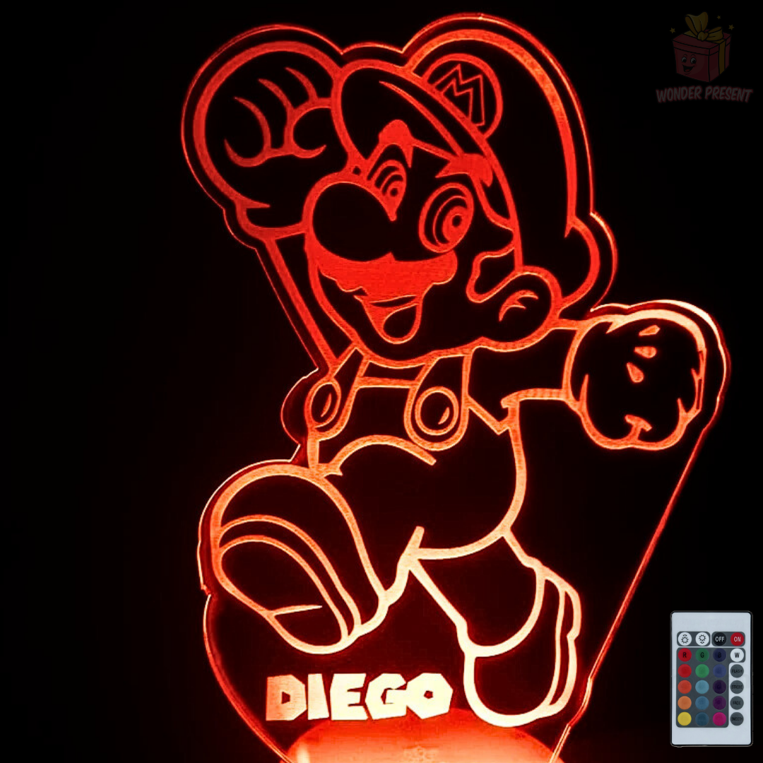 Lámpara 3D Mario Personalizada