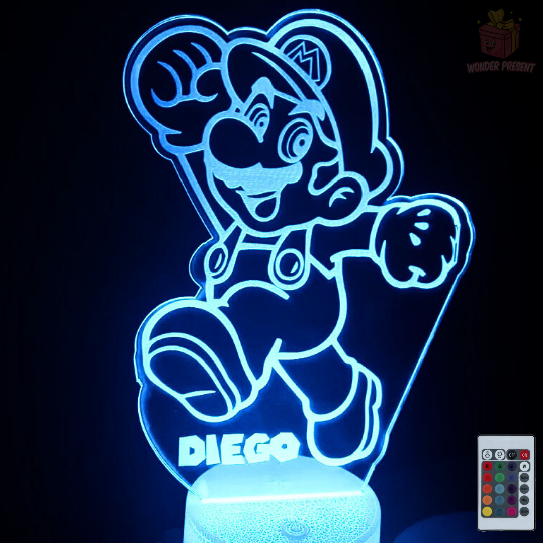 Lámpara 3D Mario Personalizada