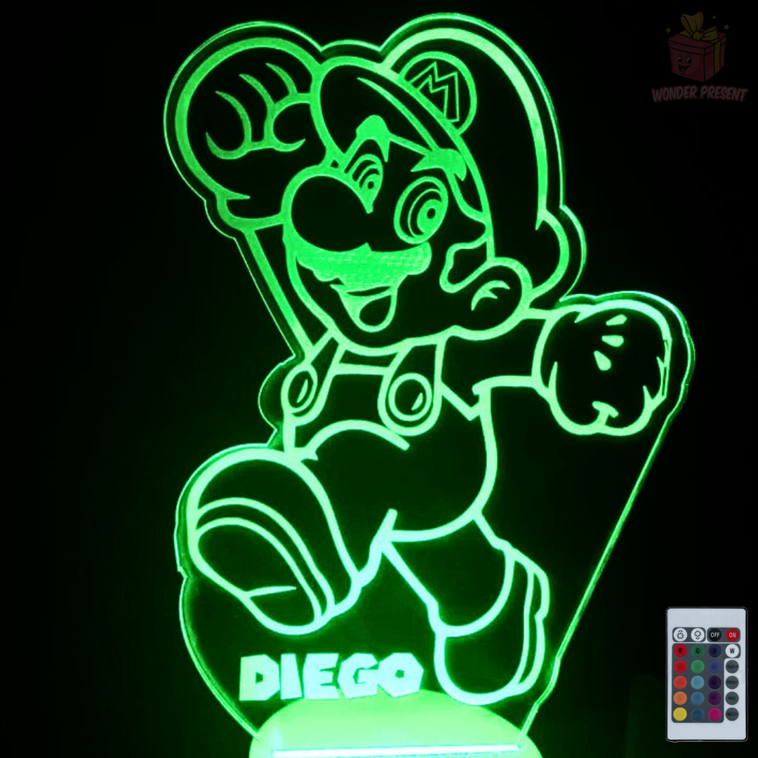 Lámpara 3D Mario Personalizada