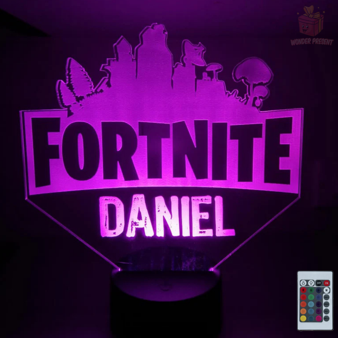 Lâmpada 3D personalizada da Disney