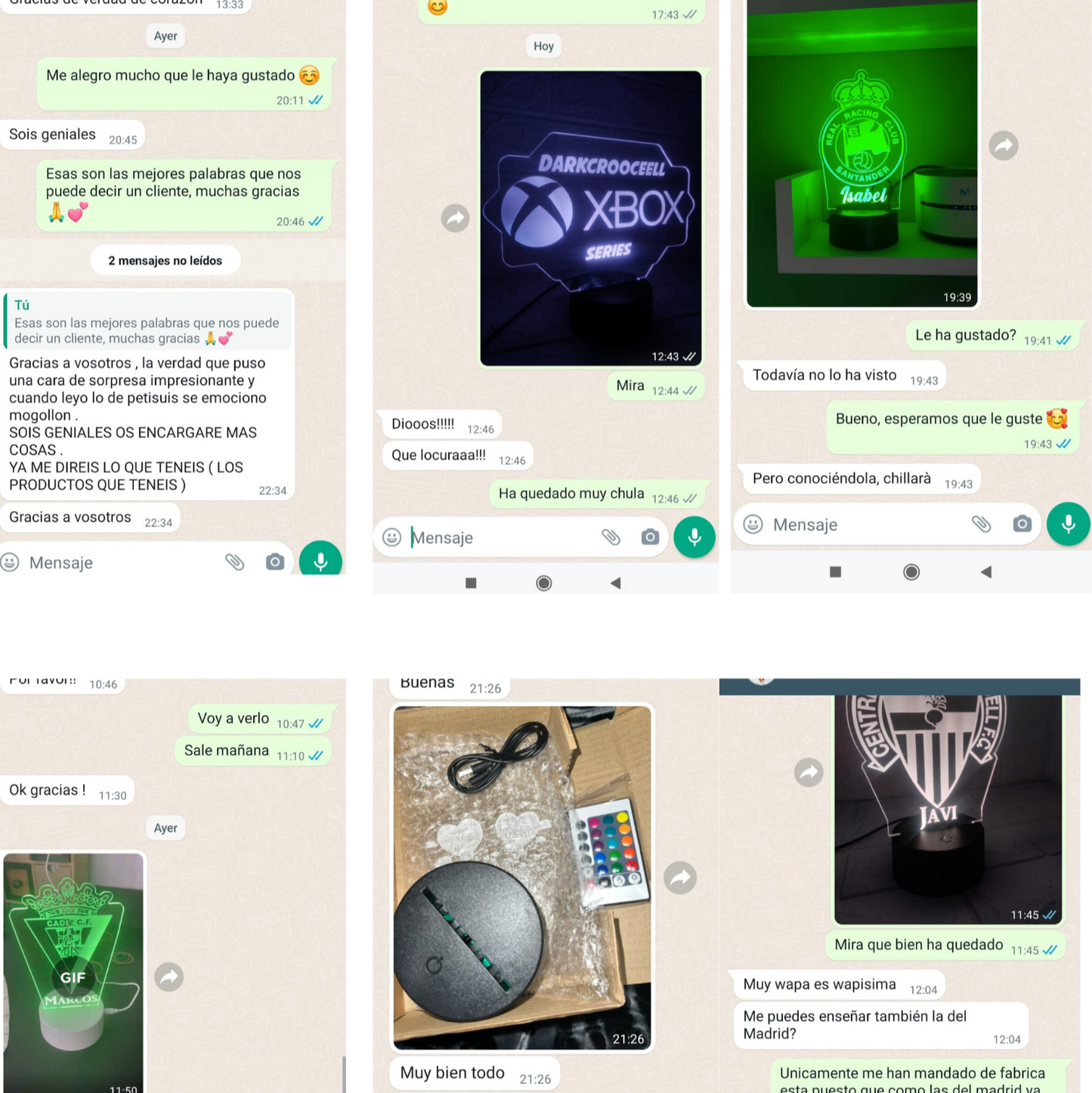 Lámpara de Futbol personalizada