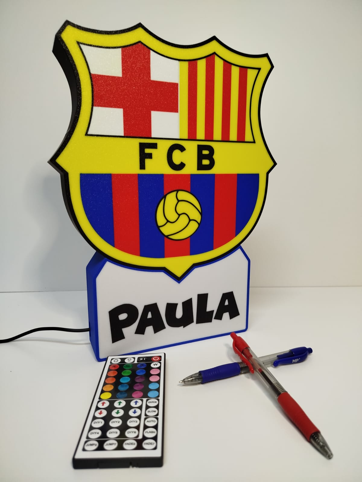 Lámpara 3D de Futbol personalizada