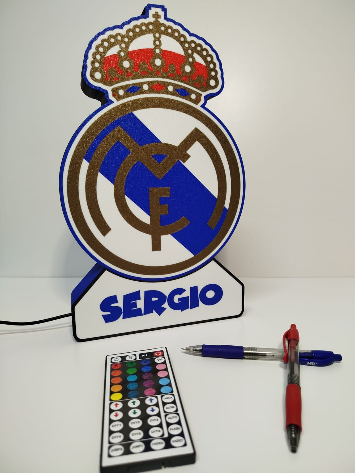 Lámpara 3D de Futbol personalizada