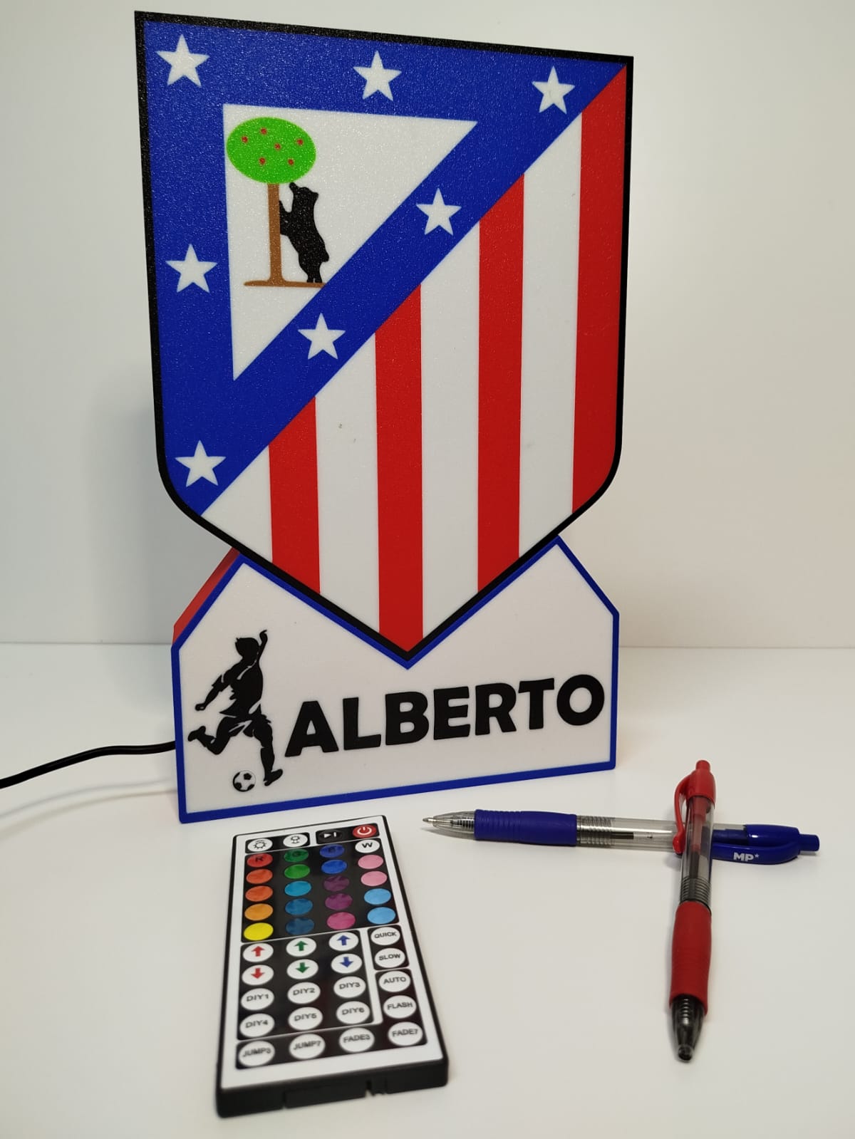 Lámpara 3D de Futbol personalizada