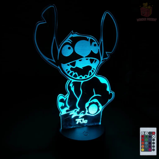 Lámpara 3D Stich Personalizada