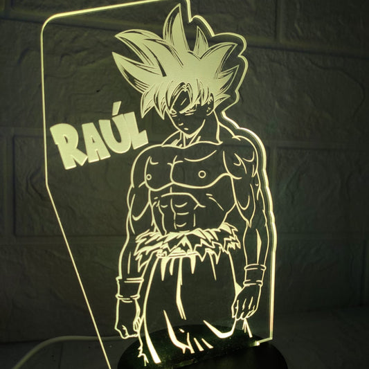 Lámpara 3D de Goku Personalizada