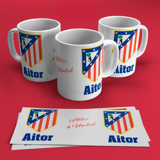 Taza del Atletico Madrid Personalizada