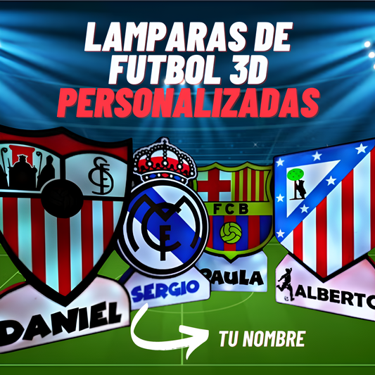 Lâmpada 3D de futebol personalizada - PlayLight 