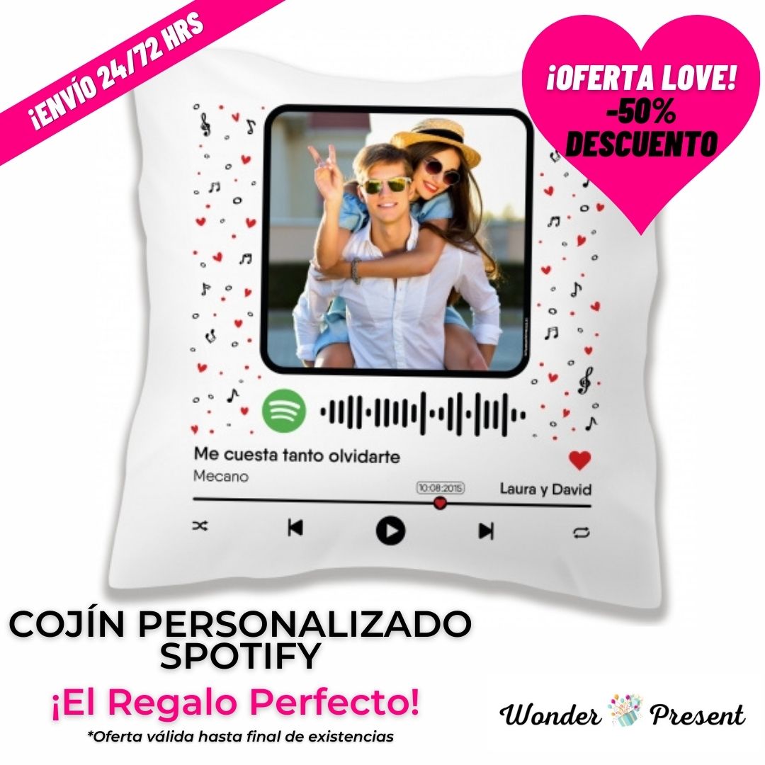 Almofada Spotify personalizada - DreamLove