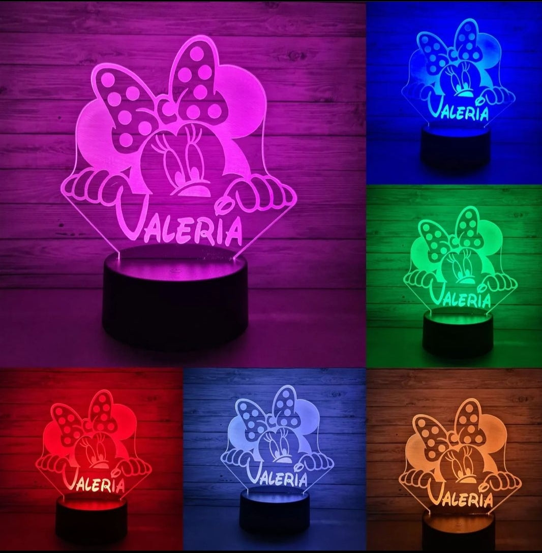 Lámpara 3D de Disney personalizada