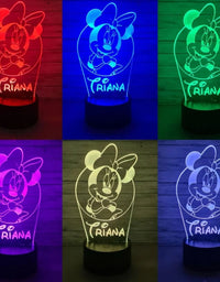 Lámpara 3D de Disney personalizada
