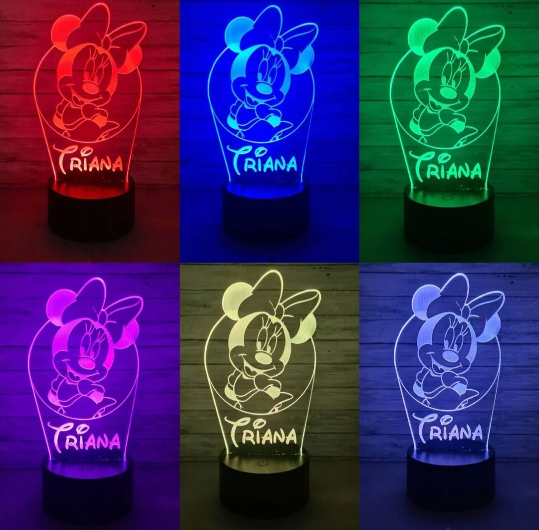 Lámpara 3D de Disney personalizada