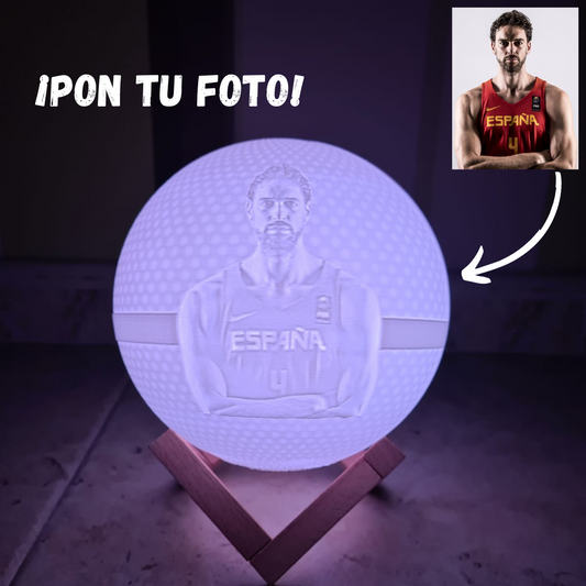 Lâmpada CESTA 3D personalizada