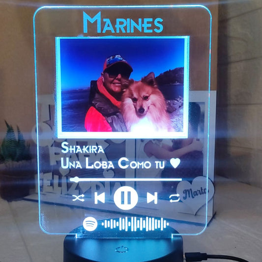 Lampara Personalizada Spotify -Spotilight