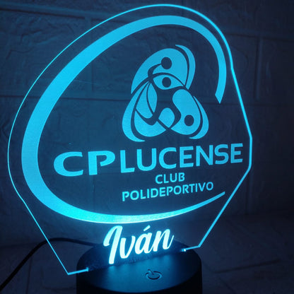 Lampara con TU LOGO personalizada