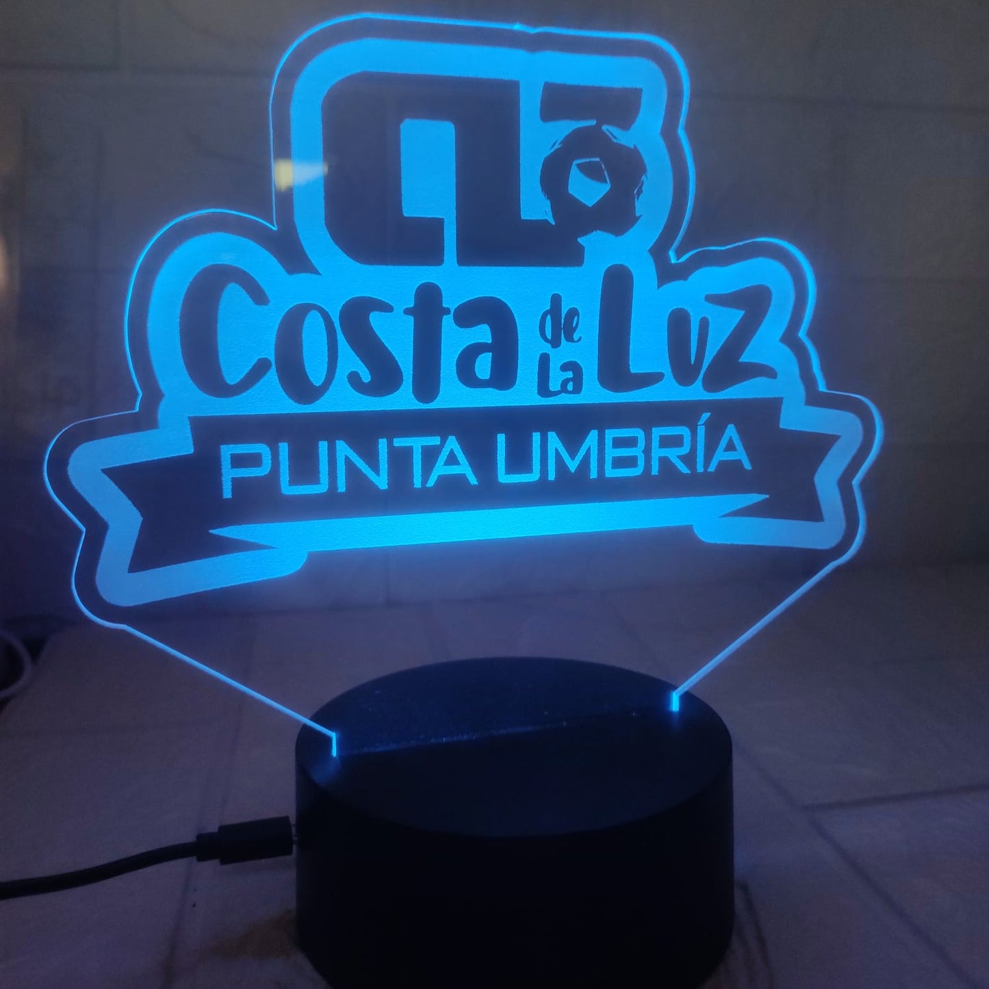 Lampara con TU LOGO personalizada