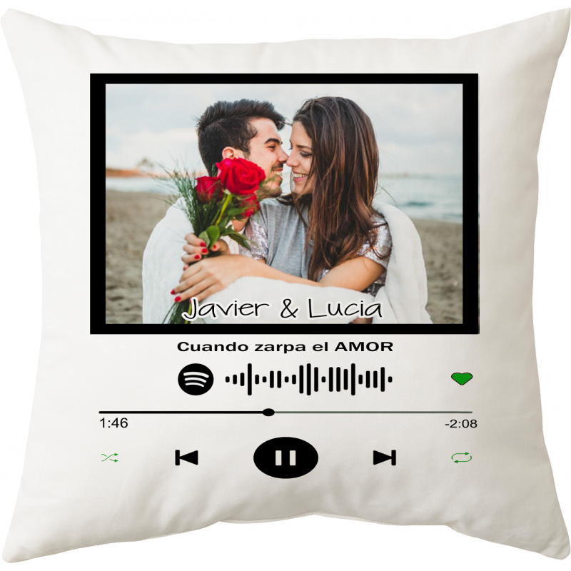 Almofada Spotify personalizada - DreamLove